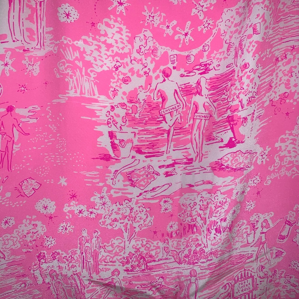 Lilly Pulitzer Pink and White Mini Dress - Picture 3 of 5